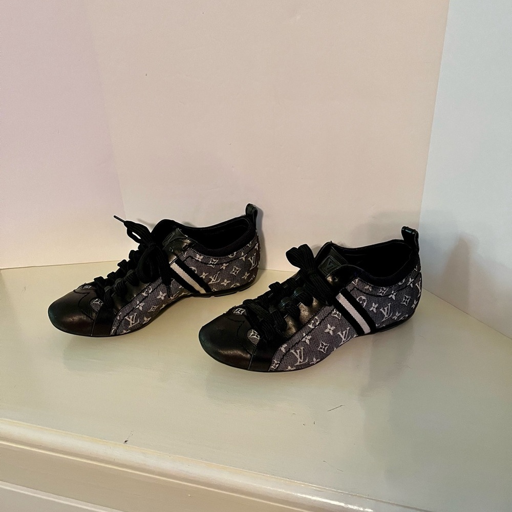 Louis Vuitton Black and Gray Women's Sneakers